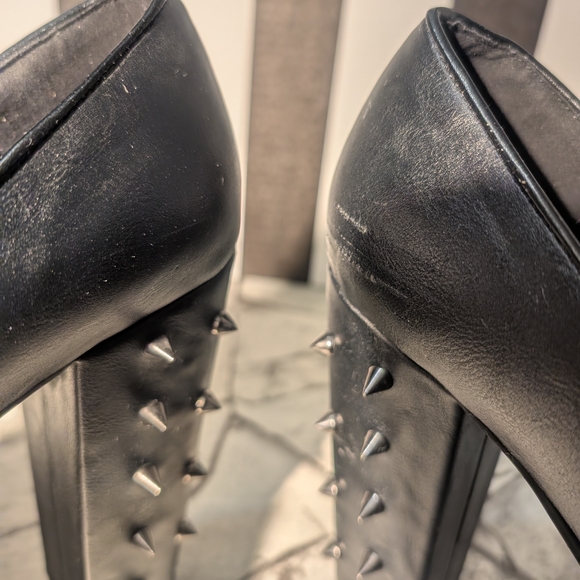 Demonia Platform Spikey Mary Janes 10 - Picture 8 of 8